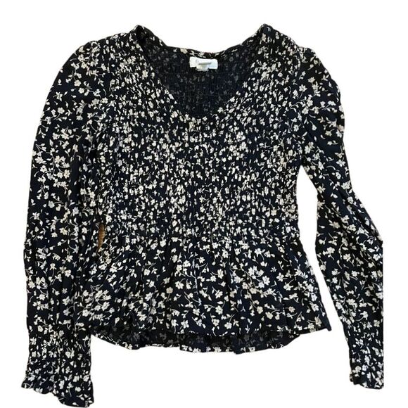Japna | Long Sleeve Smock Floral Print Top‎ Size S - Picture 1 of 4